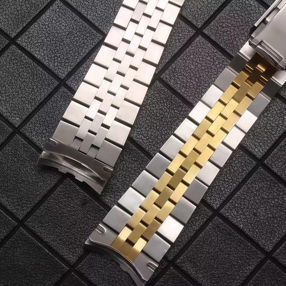 Cinturino Orologio Acciaio Inossidabile Jubilee Metallo Ricambio 21mm Attacco Curvo Maglie Banda per Rolex GMT-Master