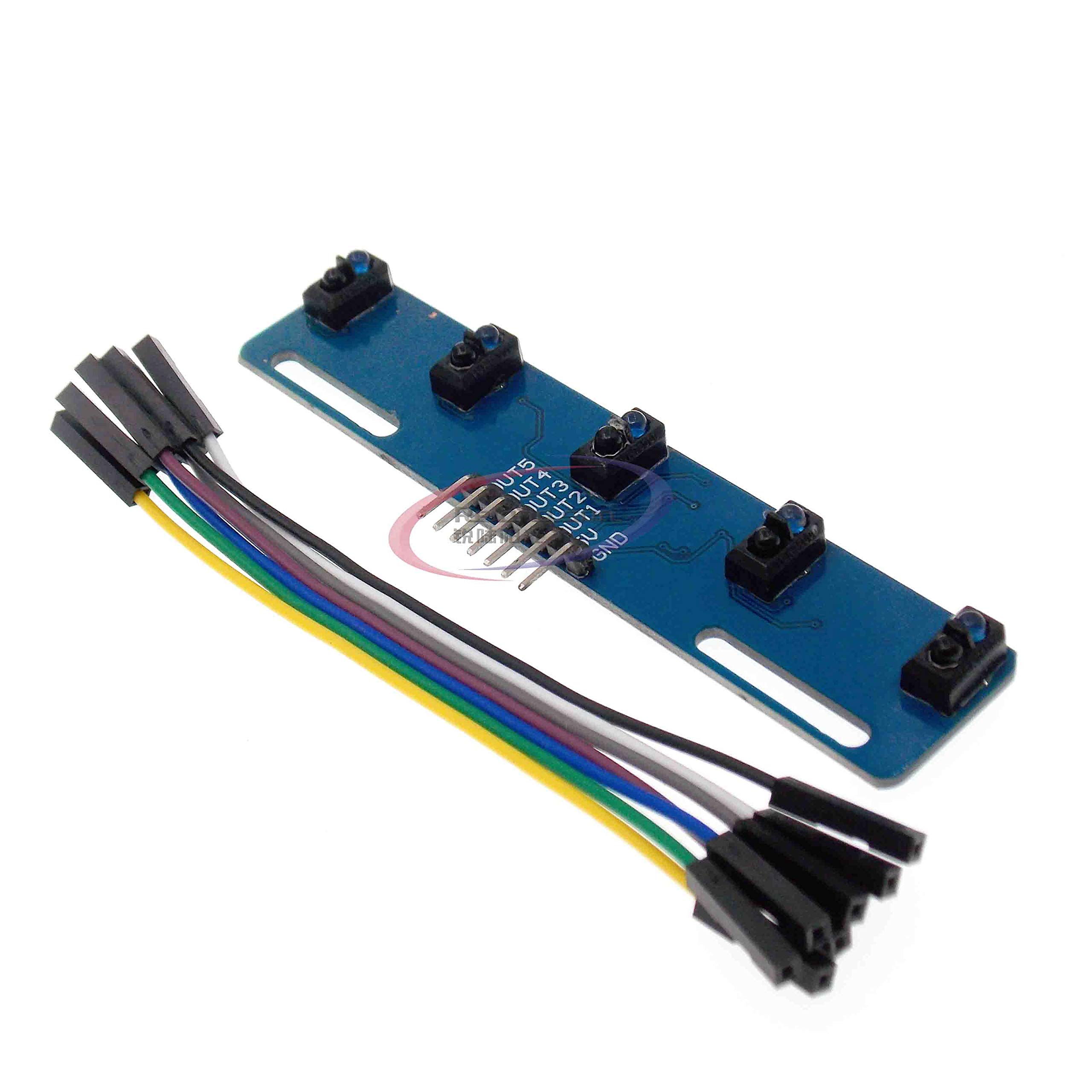 5 Channel Infrared Reflective Sensor TCRT5000 KIT 5 Way/Road IR Photoelectric Switch Barrier Line Track Module