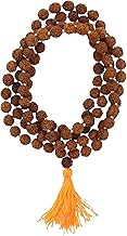Mandala Crafts Rudraksha Mala 108 Beads - Rudraksha Beads - Nepal Rudraksha Seed Japa Mala Tibetan Prayer Beads for Rudraksha Necklace Men Women Meditation Yoga