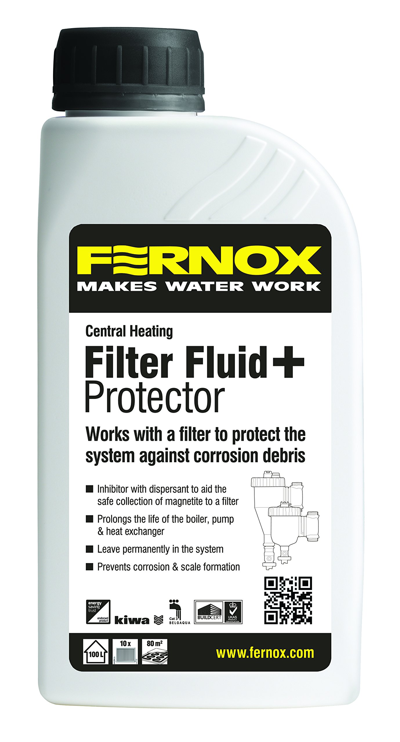 Fernox Clear 231159 62234 F1 Filter Fluid Plus Protector, 500 Ml