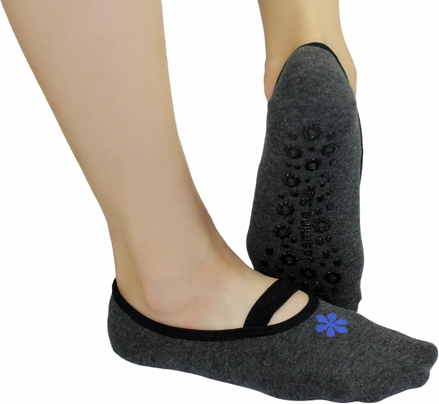 Jasmine Silk – Yoga, Pilates, Artes Marciales, Fitness, Danza, Barre, Antideslizante, Caídas Prevención Grip de Calcetines Grip Calcetines de algodón para Mujer (Gris) Jasmine Silk – Yoga, Pilates, Artes Marciales, Fitness, Danza, Barre, Antideslizante, Caídas Prevención Grip de Calcetines Grip Calcetines de algodón para Mujer (Gris)