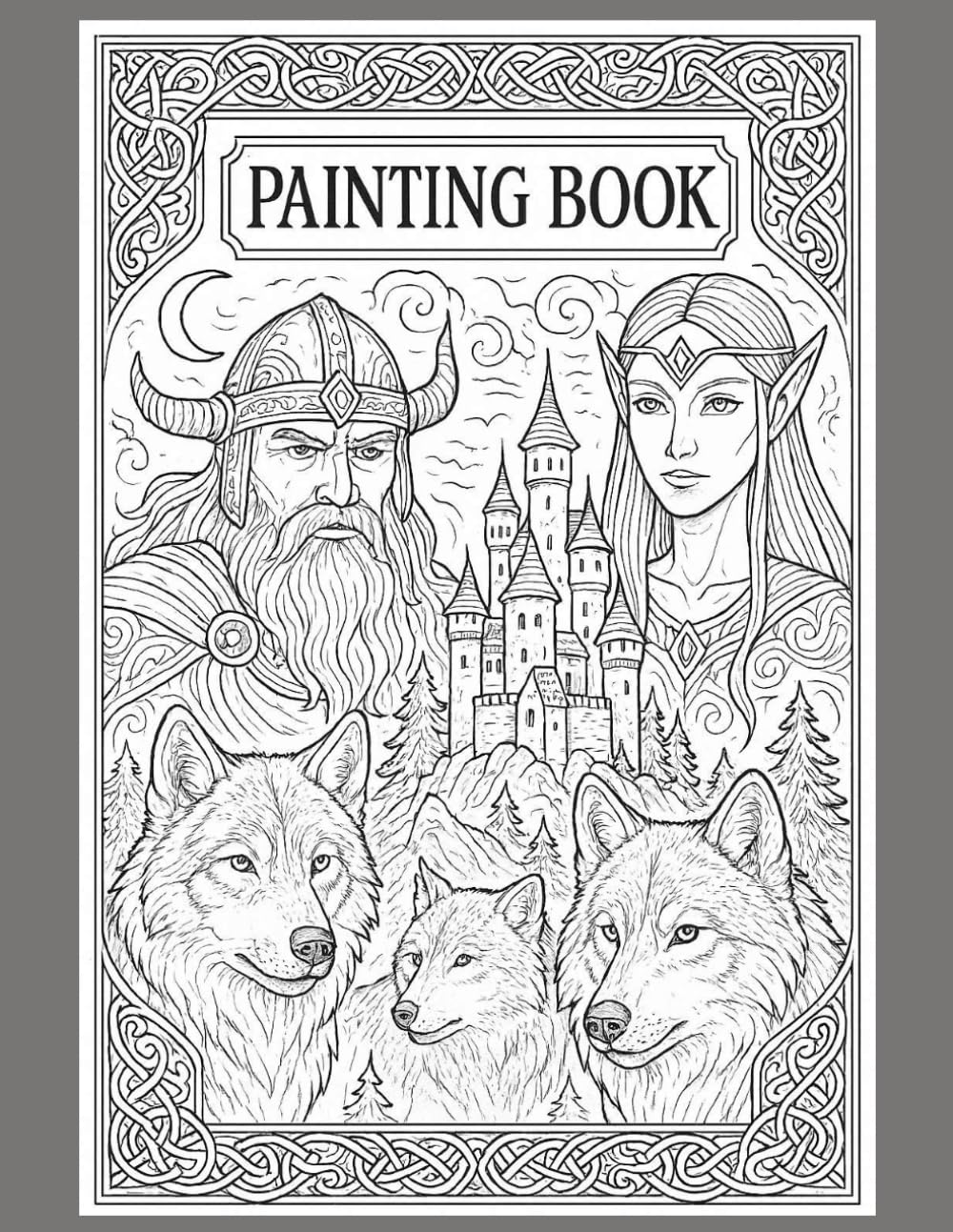 Fantasy Malbuch für Erwachsene