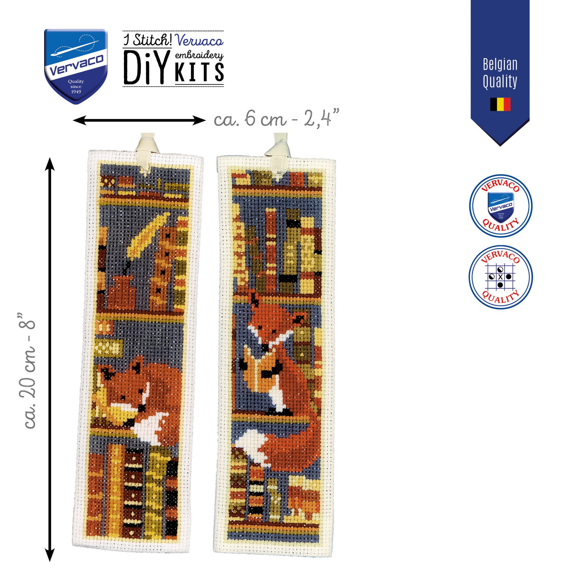 Vervaco Kit Point De Croix Compté Marque-Page Tour Littéraire - Loisir Créatif Complet 6x20 Cm Vervaco Kit Point De Croix Compté Marque-Page Tour Littéraire - Loisir Créatif Complet 6x20 Cm