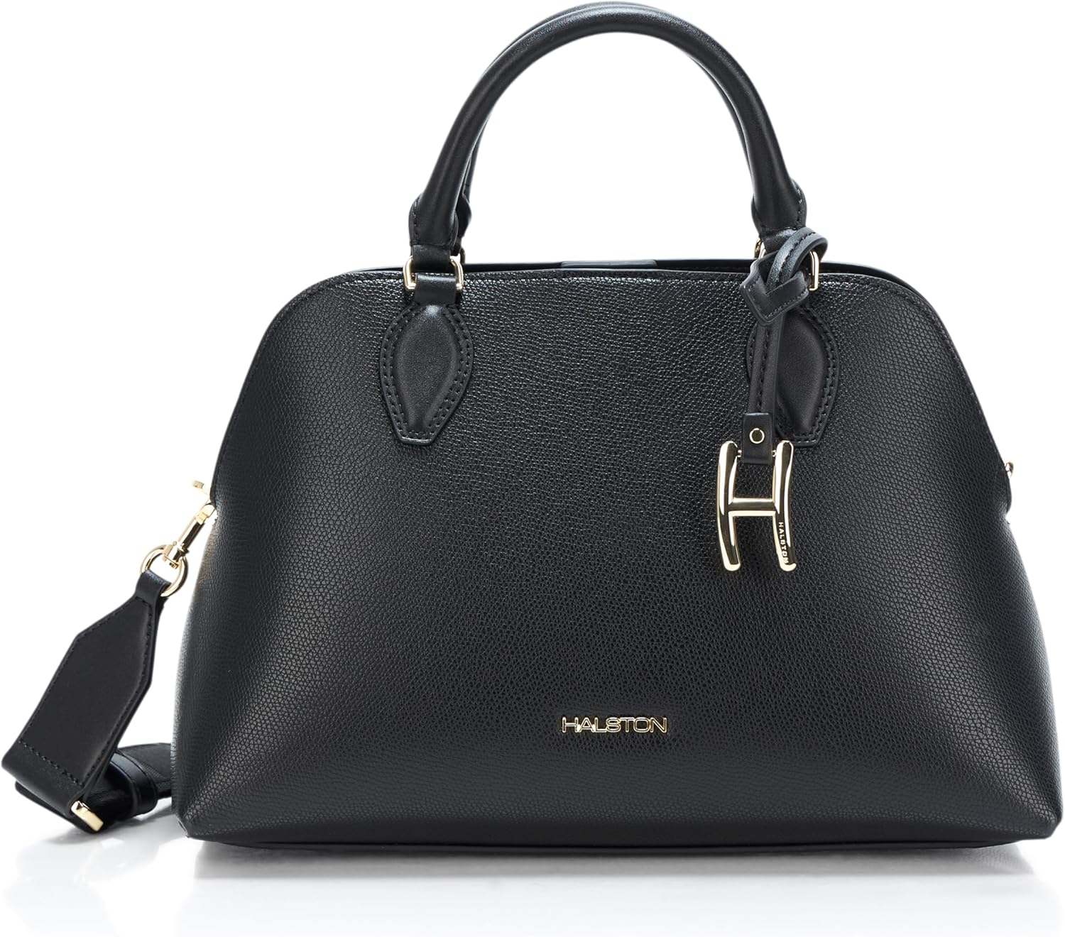 H HALSTON Women's Quincy Top-handle Satchel Bag With Bag Charm
