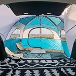UNP SUV Tent for Camping, 6-Person SUV Tailgate Tent - Easy Set Up with Rainfly, 10'x9'x78in(H)