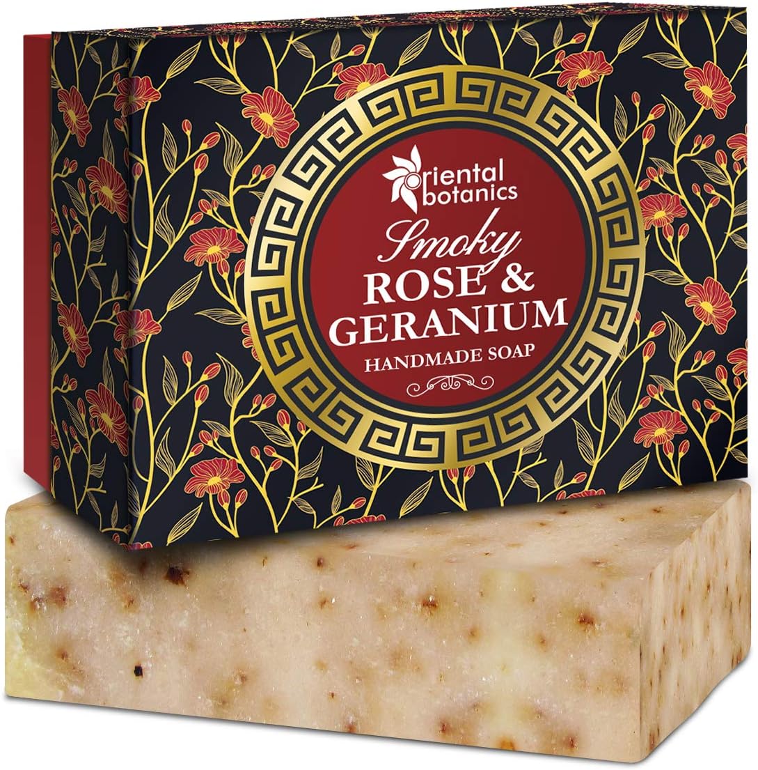 Smoky Rose & Geranium Handmade Luxury Soap