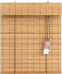 Persiana Rolo Bambu Evolux 140x160 cm Bege Haya