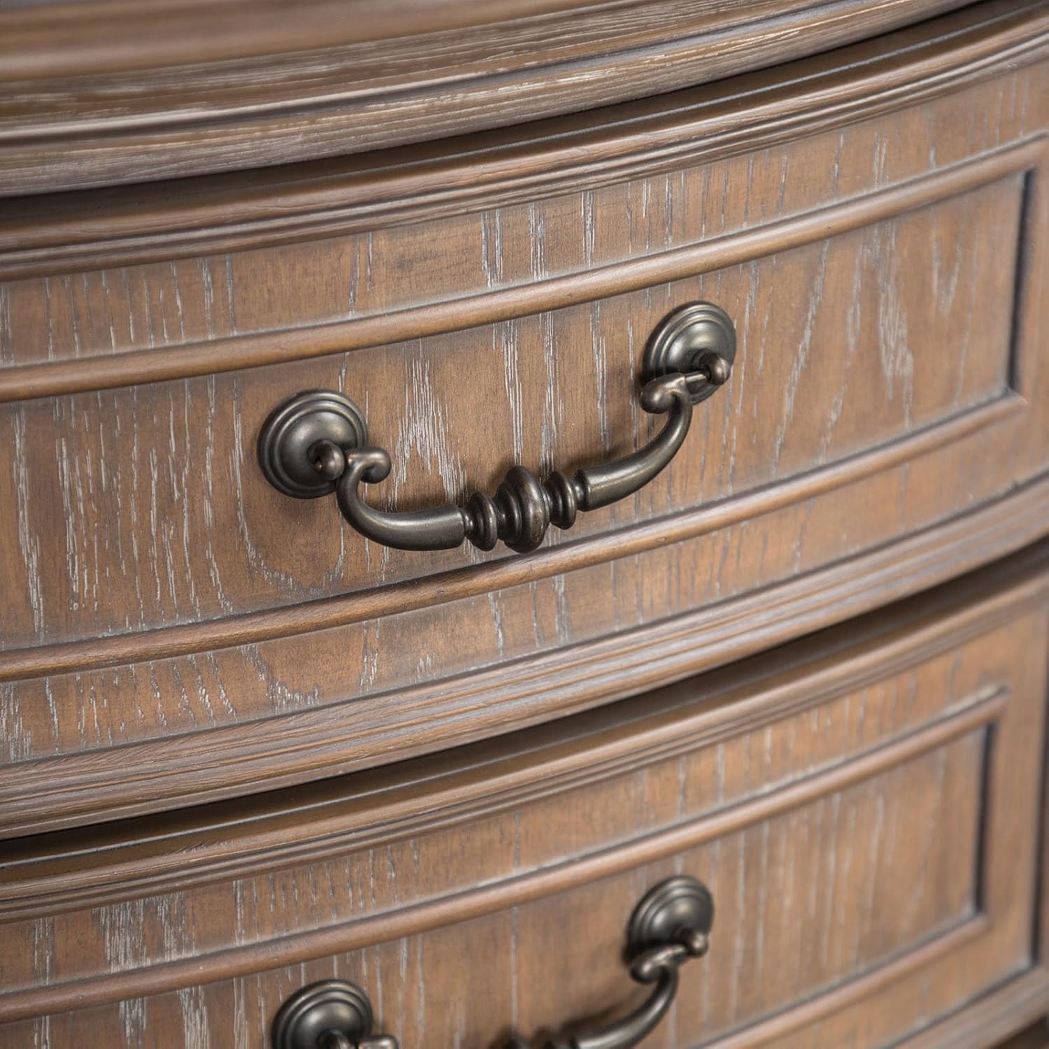 Nightstand drawer handle detail