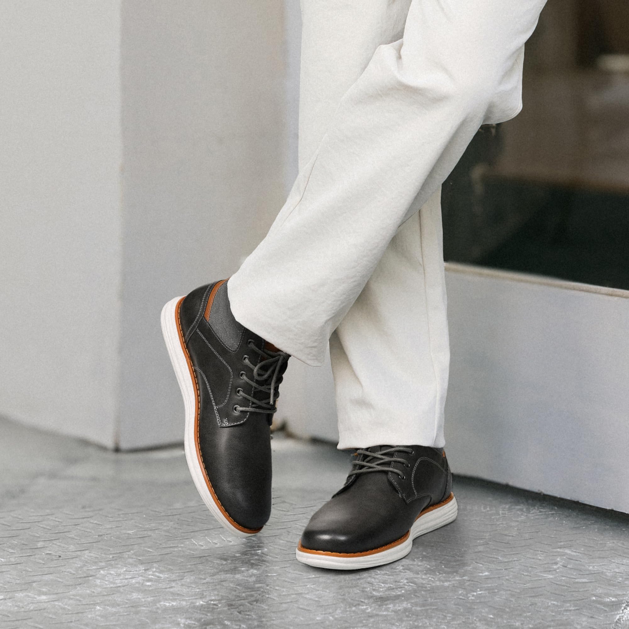 Bruno Marc Męskie buty Chukka, wodoodporne, formalne oraz swobodna podeszwa EVA