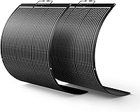 Vista 1 de 200W Flexible Solar Panel Kit (2x100W), All-Black Stealth Edition, High-Performance ETFE Monocrystalline Modules, 12V/24V System for RV, Motorhome