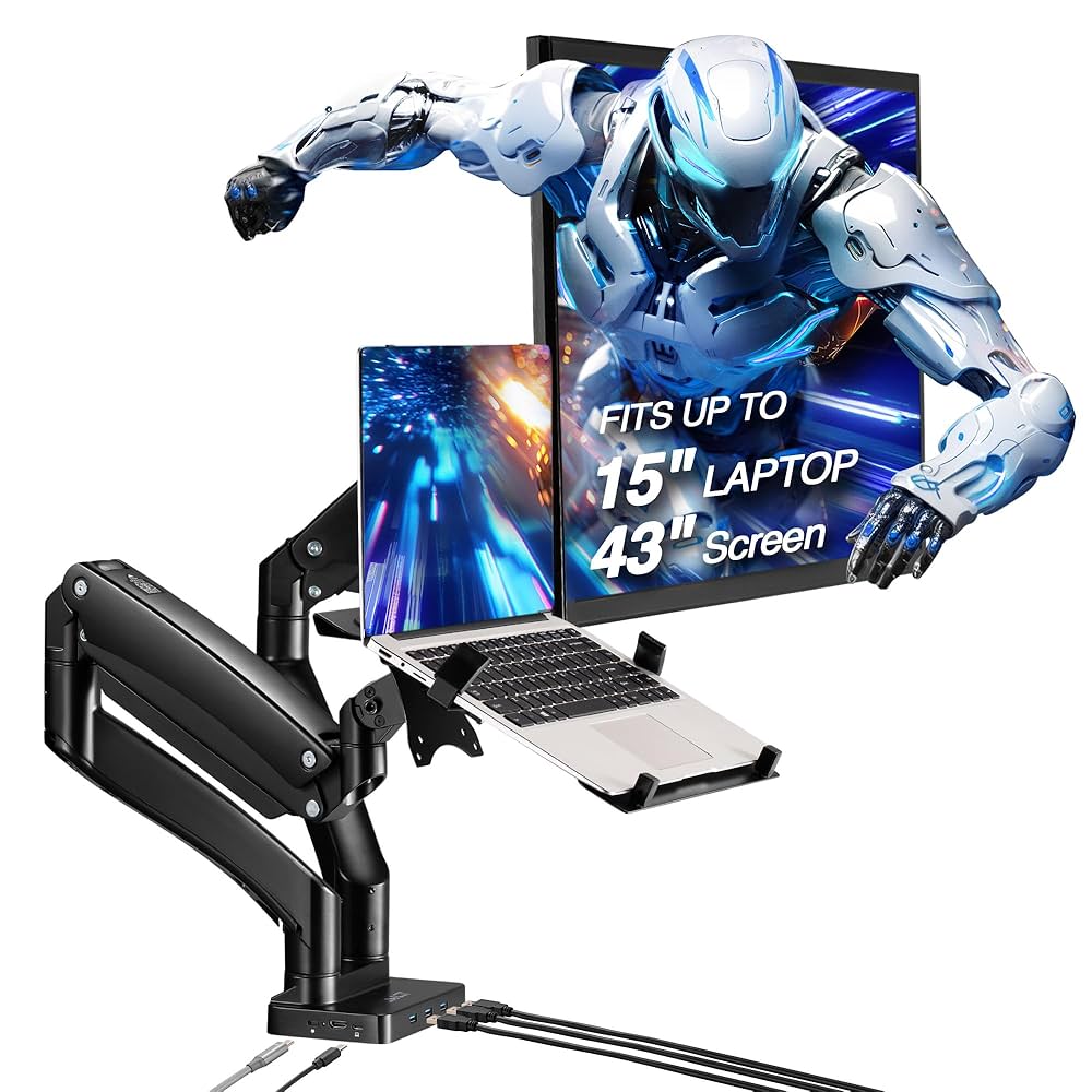 AVLT PC モニターアーム 17~43インチ対応 耐荷重1-15kg ① Amazon.co.jp: AVLT モニターアーム PC用 17-35インチ対応 ガス