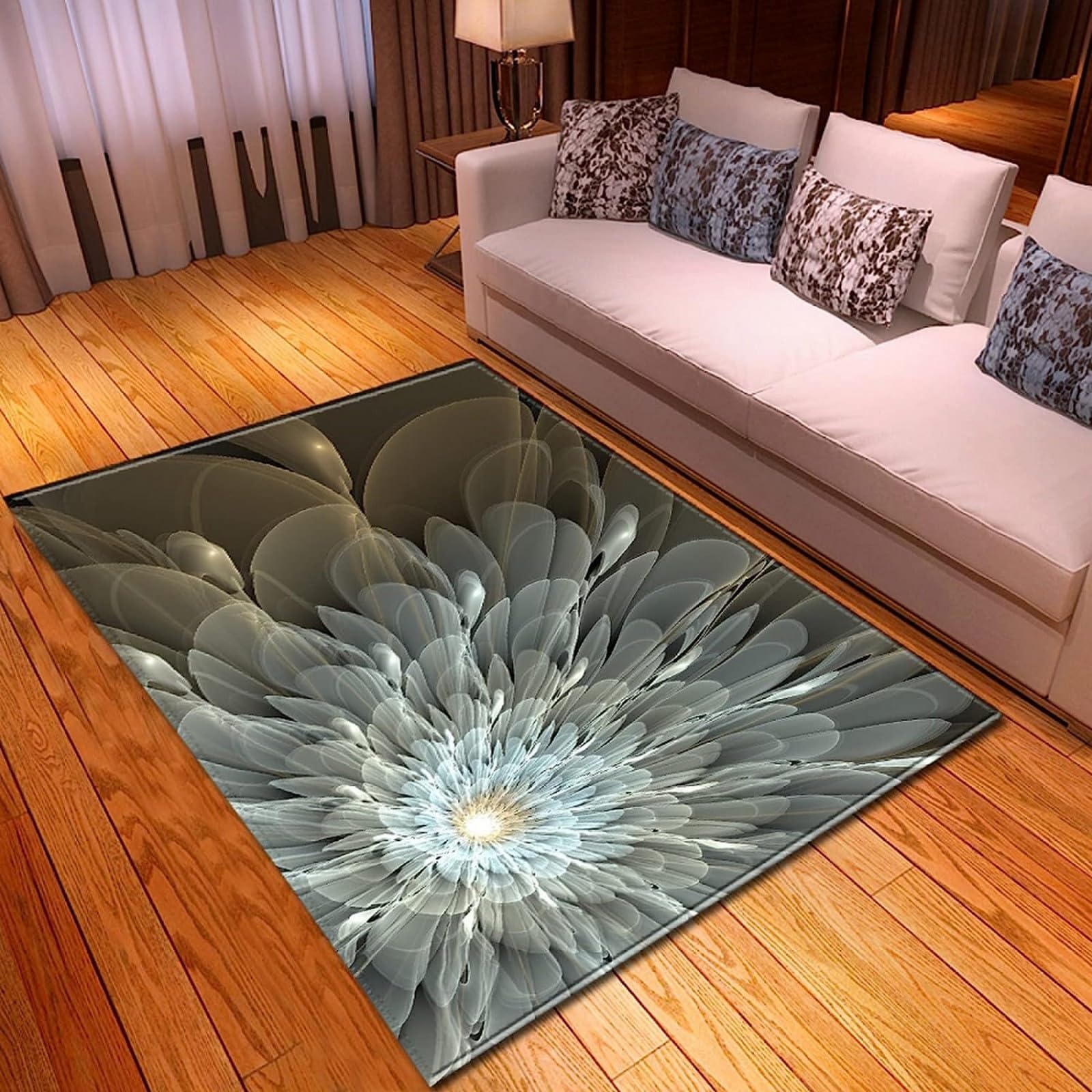 Tapis de salon 3D flanelle douce tapis antidérapant jeu enfants 100x200