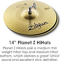 Vista 3 de Avedis Zildjian Company Planet Z - Juego completo de platillos (14/16/20 pulgadas)