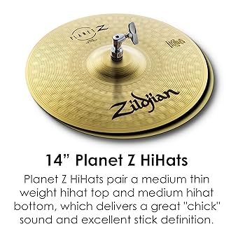 Amazon.com: Zildjian Planet Z Complete Cymbal Pack (ZP4PK