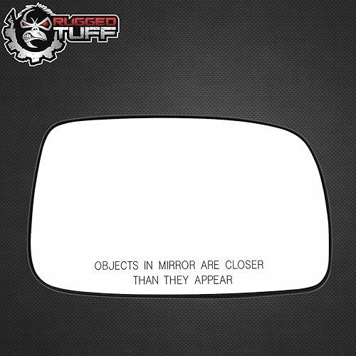 Miniatura 5 de Montaje de cristal del espejo lateral del pasajero con placa de respaldo de plástico calentada compatible con Toyota Camry 2007-2012