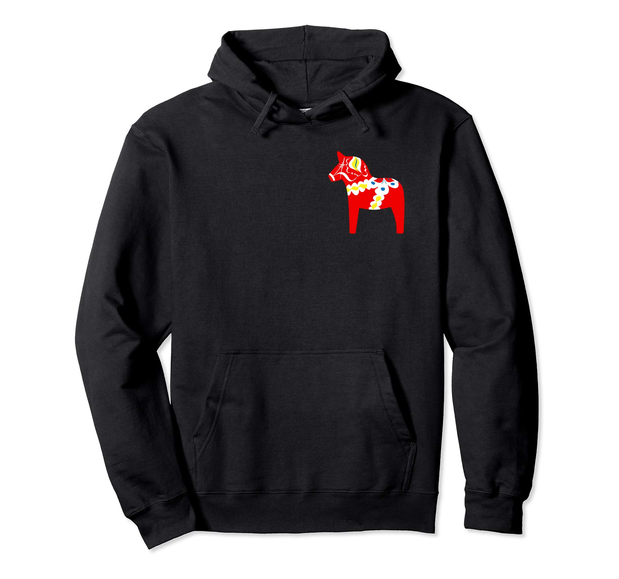 Dala Horse - Red Swedish Design Pullover Hoodie