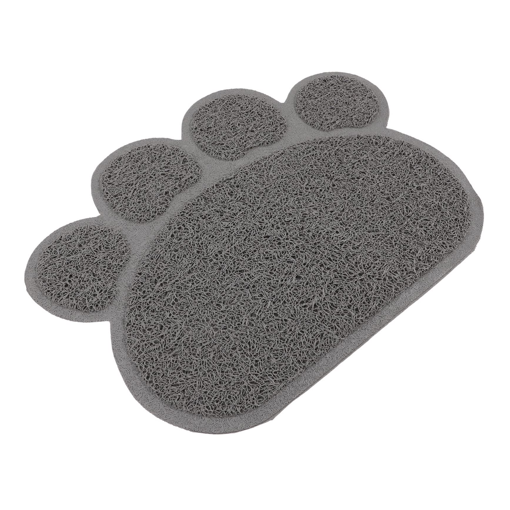 BESPORTBLE 4 Stück katzenfutter pad katzentoilettenauskleidung katzenklo vorlegematte Futtermatte für Haustiere drinnen Wurf katzenstreu rutschfeste Haustiermatte Haustierfuttermatte PVC Grey