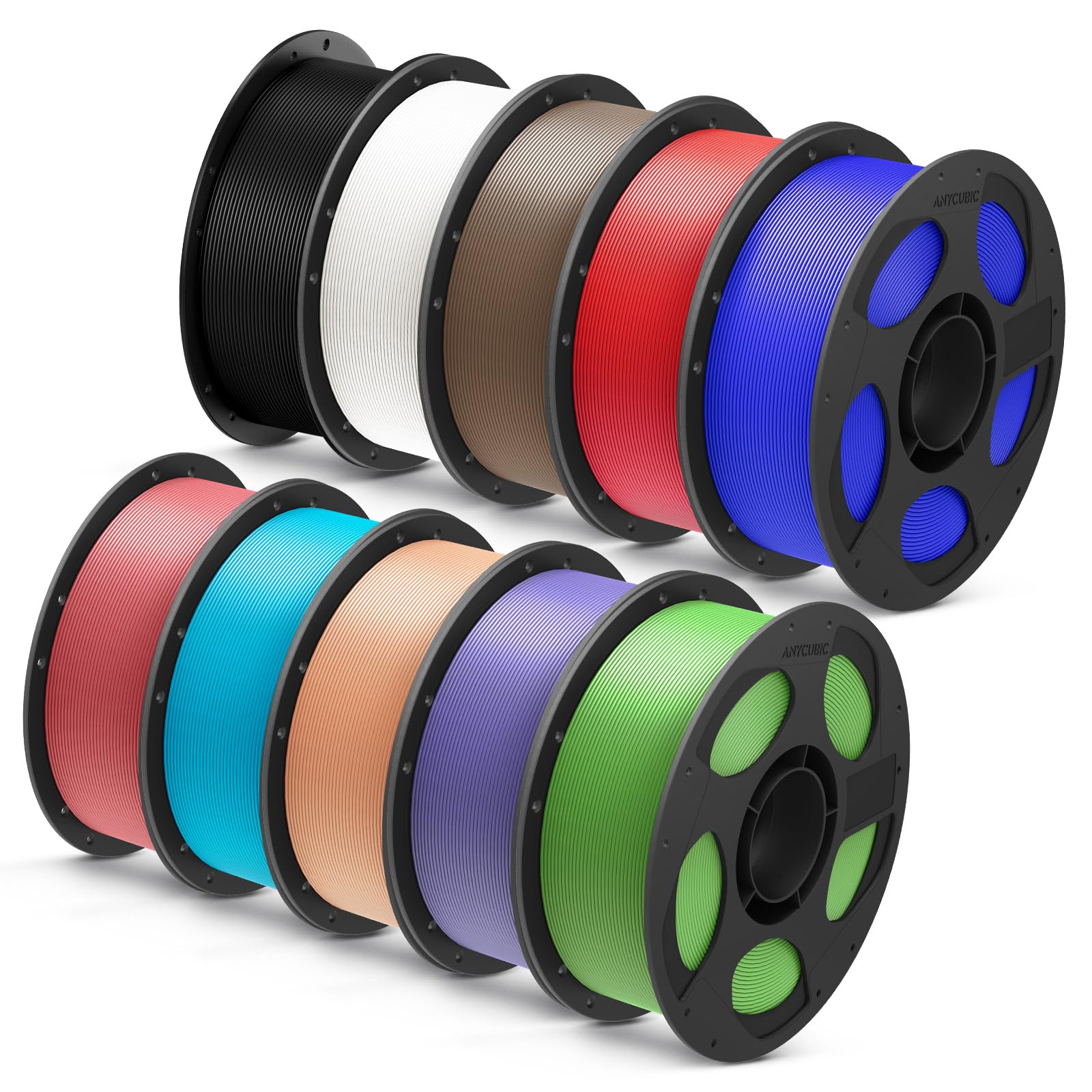 ANYCUBIC Filamento PLA+ 1,75 mm, Precisione Dimensionale +/- 0,02 mm, Identificazione Intelligente, 10KG