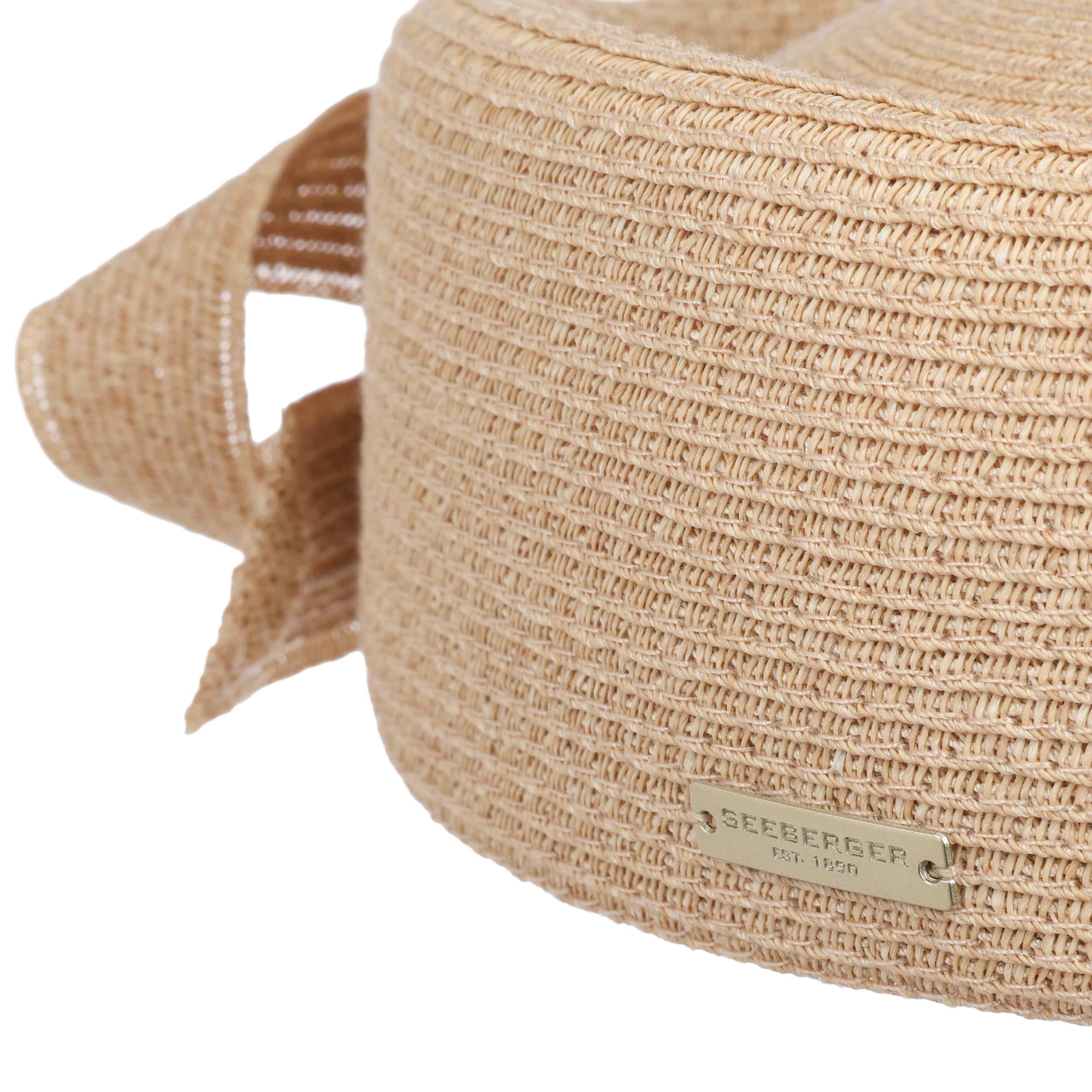 Seeberger Vitenora Pillbox Sombrero Mujer Sombrero de Paja Sombrero de Ocasión Mujer - Primavera-Verano