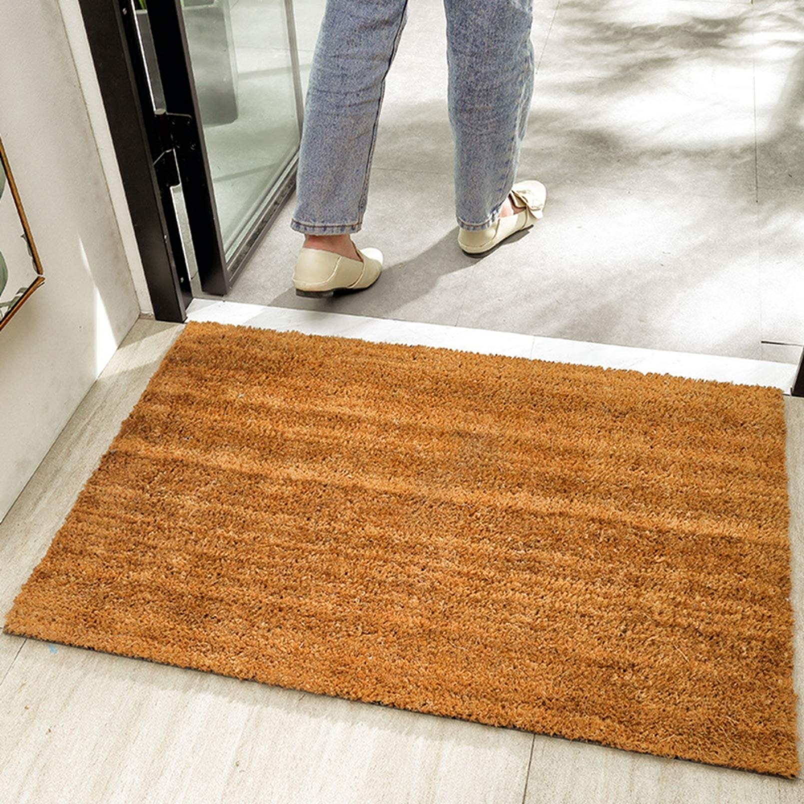 Amazon｜玄関マット ドアマット 泥落とし ココヤシ 45*75cm 天然