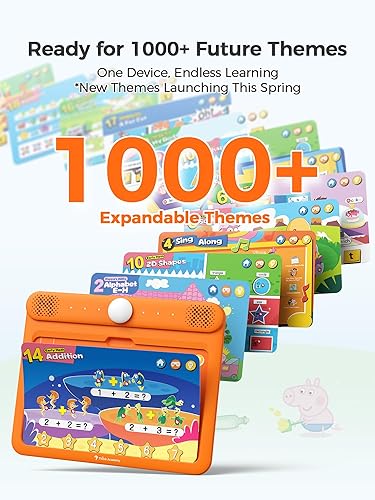 Miniatura 5 de Think Academy Bloc de aprendizaje electrónico interactivo, sistema de aprendizaje a leer con páginas de sonido, inserción de tarjetas para alfabeto,