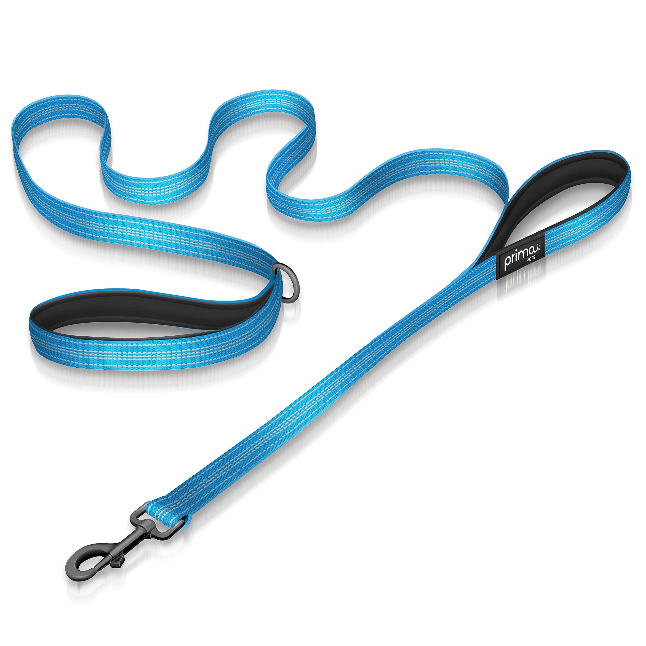 Reflective Dog Lead with Soft and Thick Padded Double Handles,2 cm Widthx180 cm Length, AQUA)