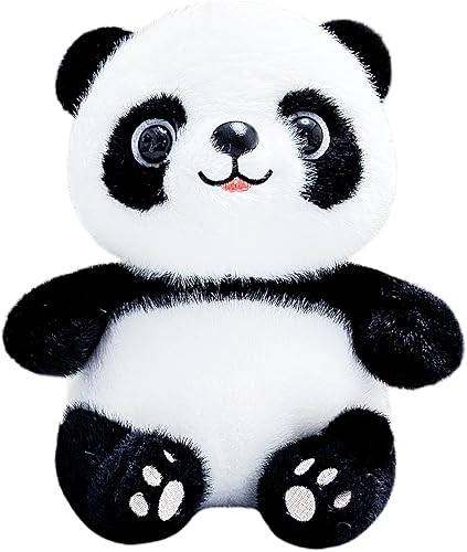 Juguetes de Peluche de Oso Panda de 10 Pulgadas para Niños y Bebés, Lindos Juguetes de Oso Panda de Peluche, Osos de Peluche Suaves para Relleno de