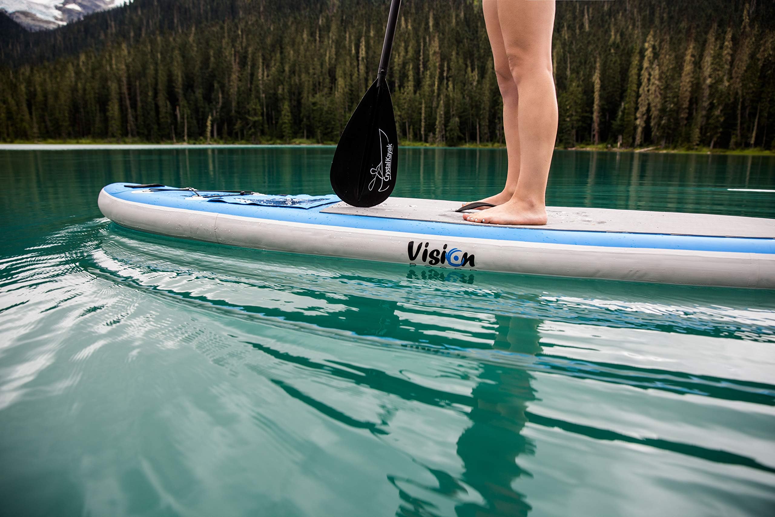 The Vision Board™ - 11ft Inflatable Paddleboard (SUP) Package w/Underwater Viewing Window! Includes Paddle, Travel Backpack and Pump