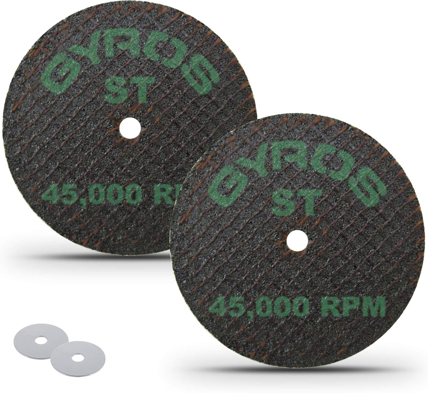 GYROS 1.5” Mini Resin CutOff Wheels for Rotary Tools; 2 Double Fiberglass Reinforced Cutting