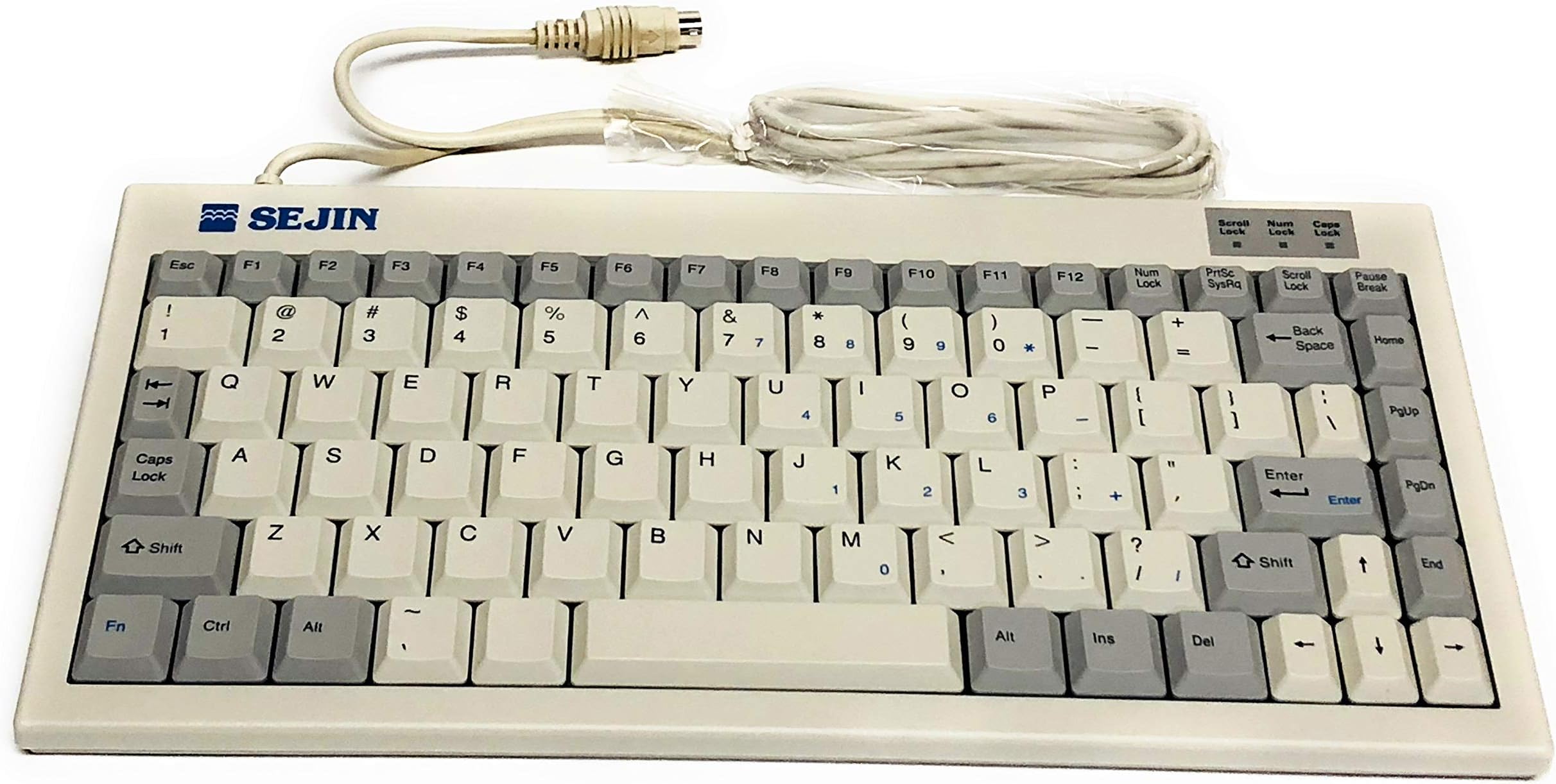 Sejin Electron SPR-8630PS Mini Wired 11.5” PS/2 Keyboard