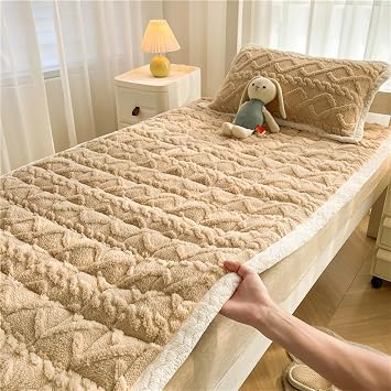 Mattress Thickness Bedding Mat, Foldable Floor Mattress Tatami Mat Winter Warm Plush Mattress Couch Mattress Pad for Single/Twin/Full/Queen/KingC,90 * 200cm