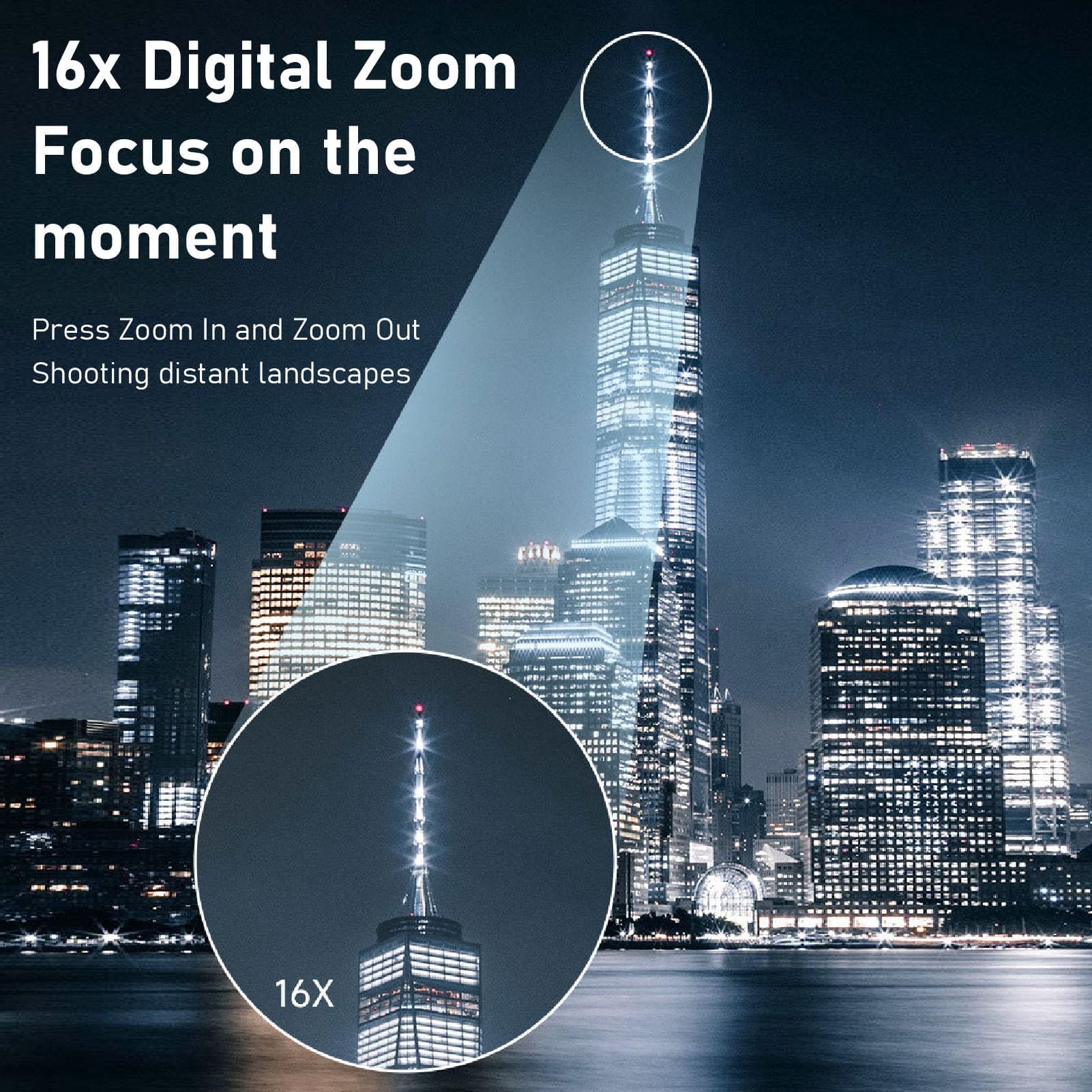 XHTLLO 1080P Digital Camera 16MP HD Smart Digital Camera Micro SLR, for Photography