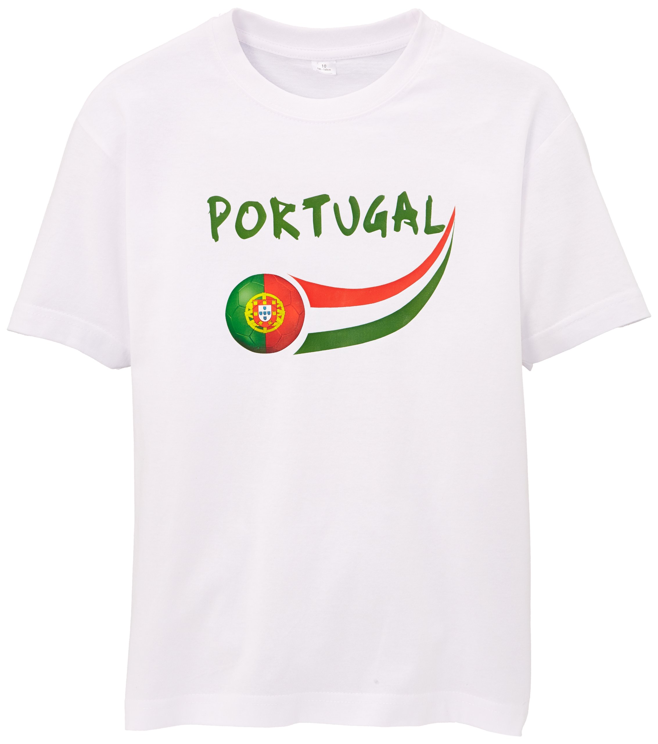 Supportershop Kids Portugal Fan T-shirt - White, 10 Years