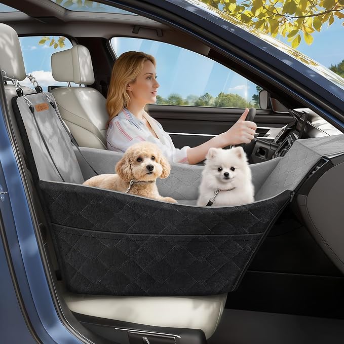 Elevated Dog Car Seat for Small and Medium Dogs Up