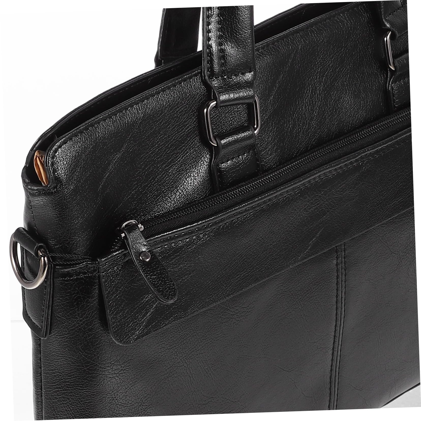 Artibetter 1pezzi Pu Leather Briefcase Uomo Borsa Spalla Portatile Per Laptop Portfolio Professionale Borsa Da Lavoro Versatile e Spaziosa Pelle Pu Adatta Per Ufficio e Viaggi