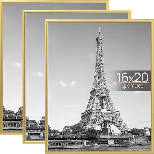 Vista 27 de upsimples Portarretratos de 11 x 14 pulgadas, color negro, paquete de 3 marcos de póster a prueba de arañazos de 11 x 14 pulgadas para galería