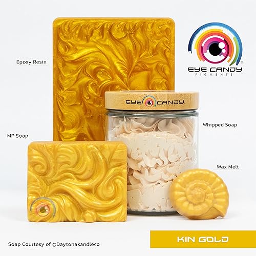 Miniatura 2 de Eye Candy - Pigmento de mica en polvo, aditivo multiusos para manualidades y bricolaje, para bombas de baño naturales, pintura, jabón, esmalte de