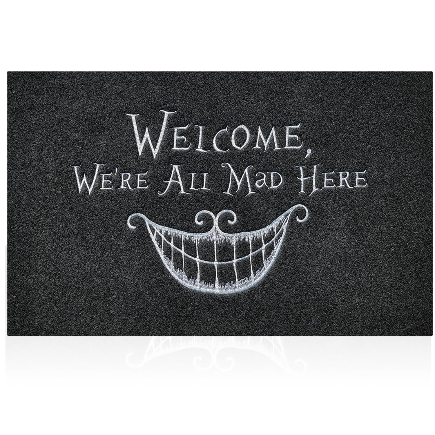 Black Doormat Funny Outdoor Mat with Non Slip Rubber Backing Easy to Clean Welcome Door Mat Indoor Front Door Entrance Mats
