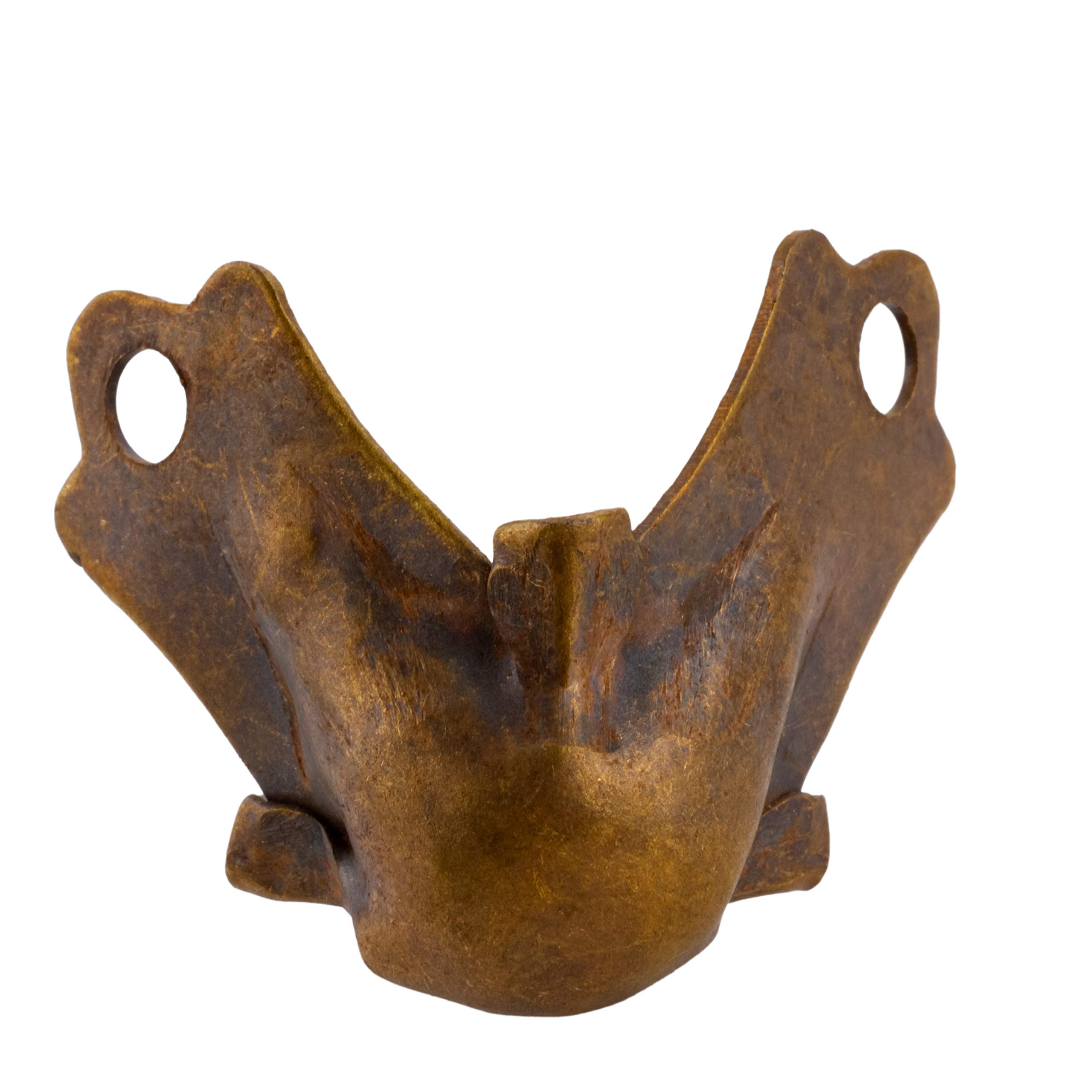 Medium Antique Brass Plated Trunk Corner Protector | Furniture Corner Guard Hardware for Small Trunk, Jewelry Box, Musical Speaker | CK1-SAB (4)