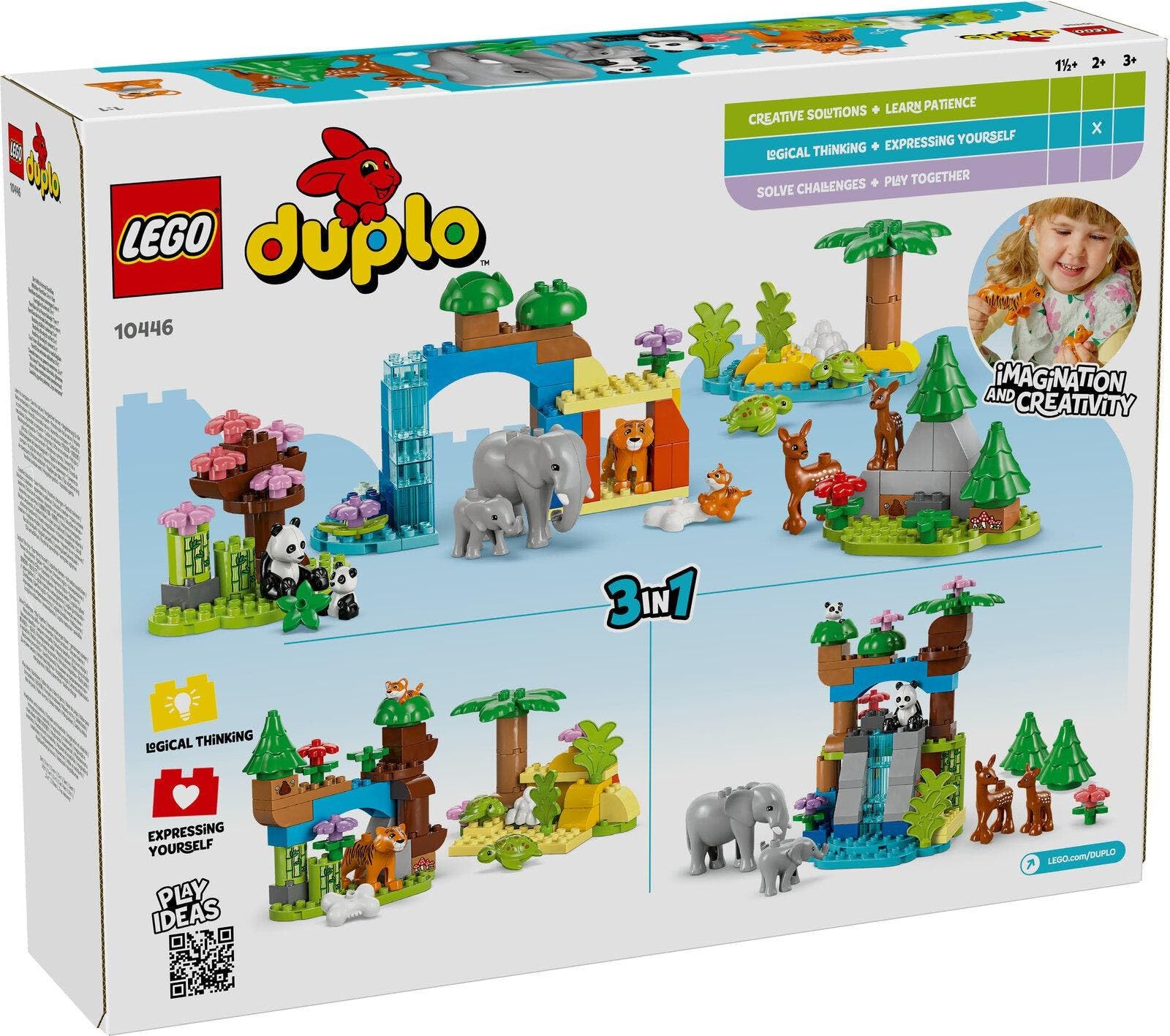 LEGO DUPLO Kasabası 3’ü 1 Arada Vahşi Hayvan Aileleri 10446