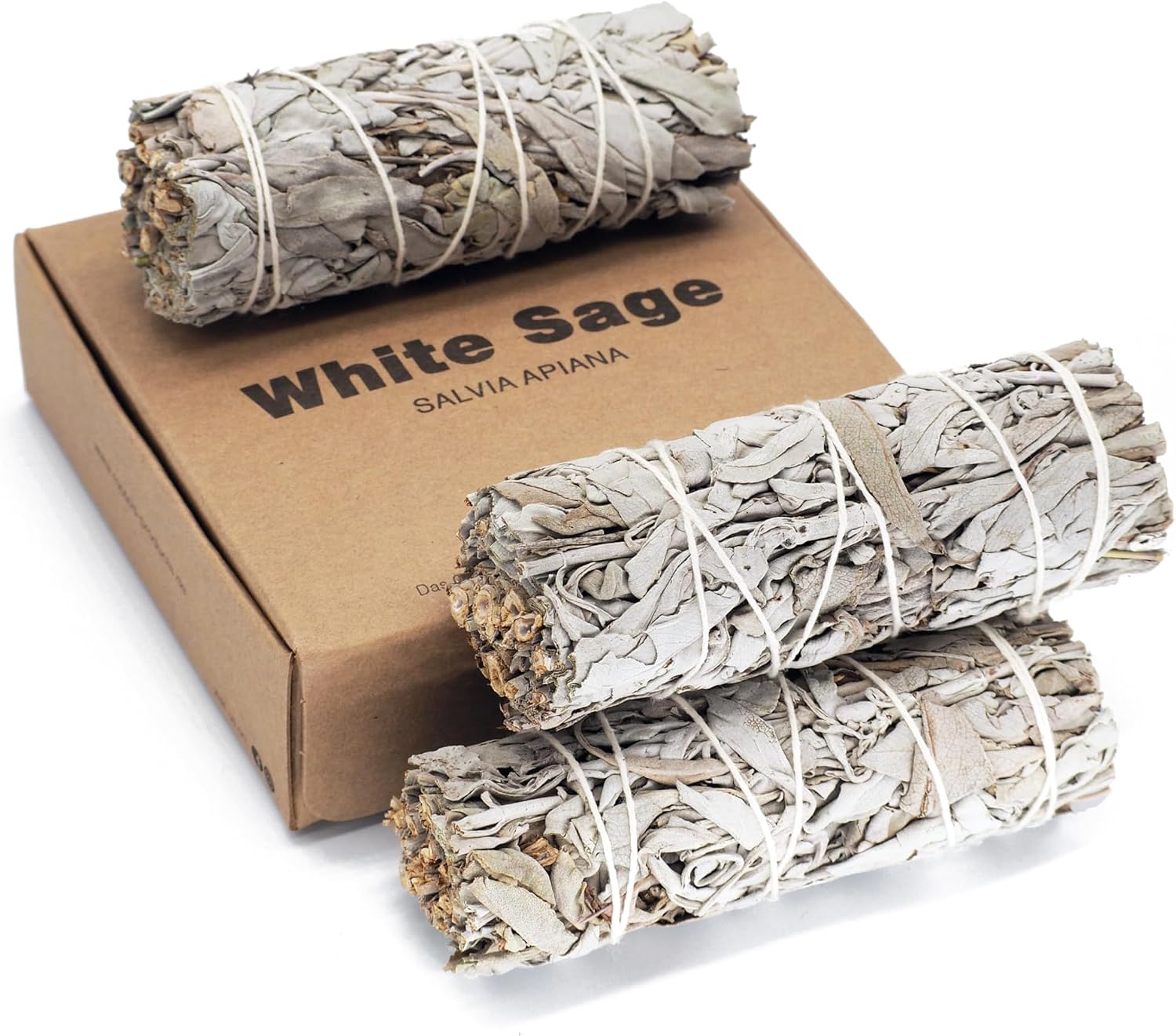 rooted.® | Oryginał | Biała szałwia | 3 pęczki kalifornijskiej szałwii | Premium Smudge Sticks | Indiańska szałwia do okadzania | 100% kontrolowane i zrównoważone zbiory