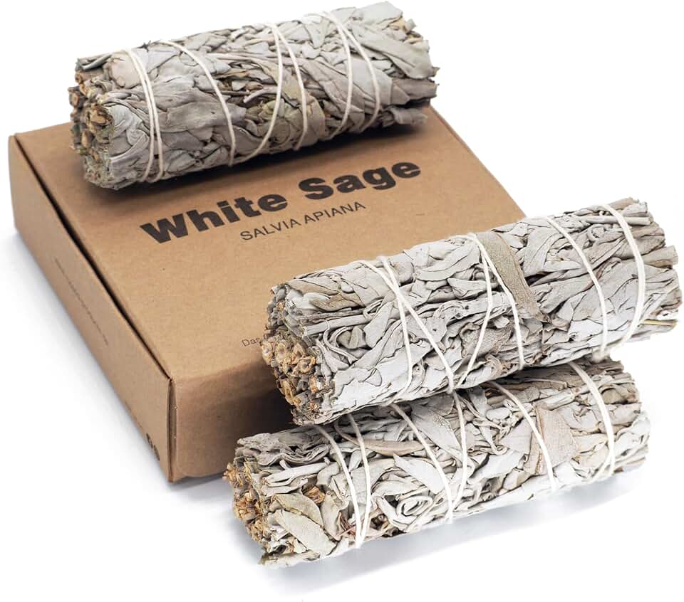 rooted.® | El original | Salvia blanca | 3 manojos de salvia calífona | palitos premium | salvia ahumada india | cosecha 100% controlada y sostenible