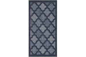 Nourison Easy Care Moroccan Navy Blue 2x4 Area Rug