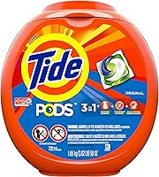 Vista 28 de Tide PODS - Cápsulas de detergente líquido para lavandería, compatible con lavadoras de alta eficiencia, 76 unidades, limpieza potente 3 en 1 en un