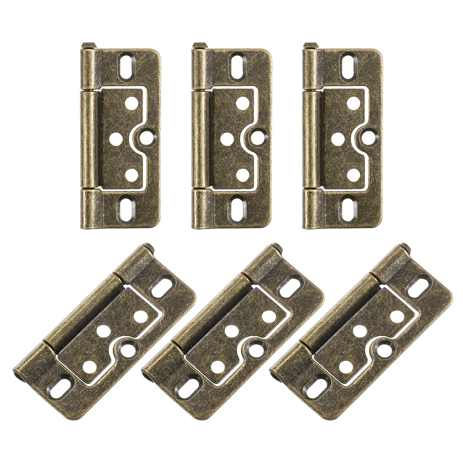 Charnière de porte à deux volets uxcell style rétro bronze