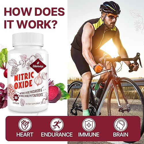 Miniatura 4 de Suplemento de óxido nítrico para hombres, 90 cápsulas (paquete de 1)