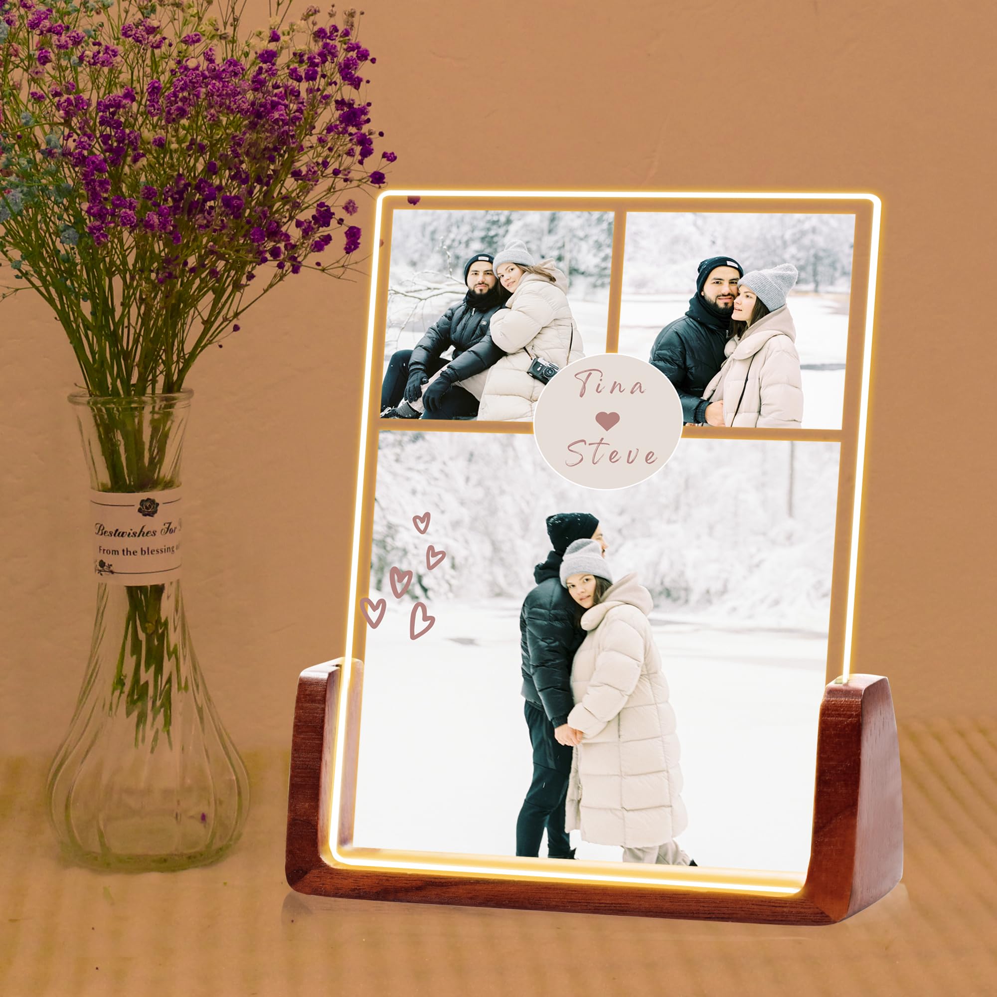 Custom Acrylic Plaque with Photo, Custom Collage Picture Frames