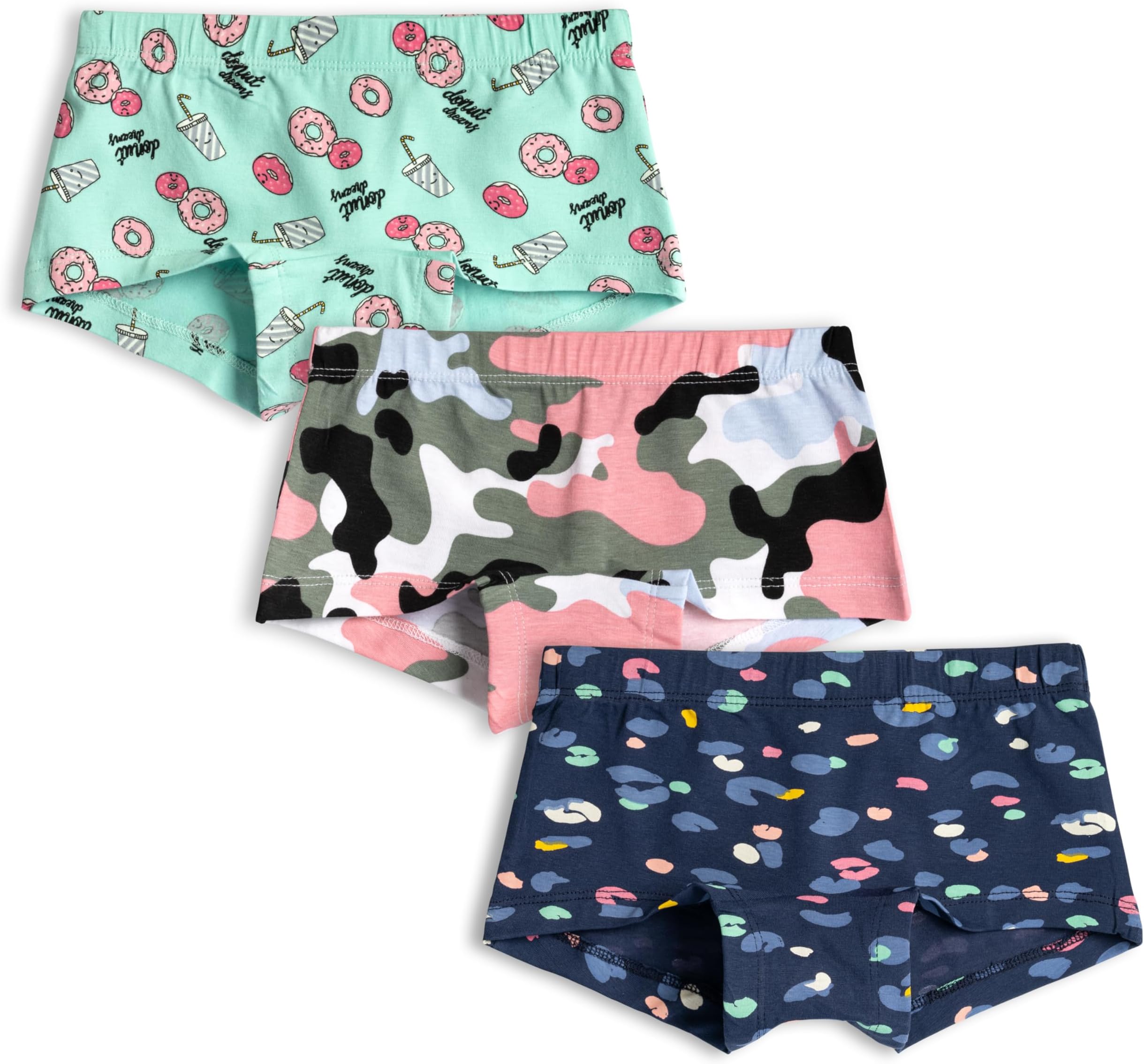 Real Basics Girls Cotton Boyshorts (Pack of 3)