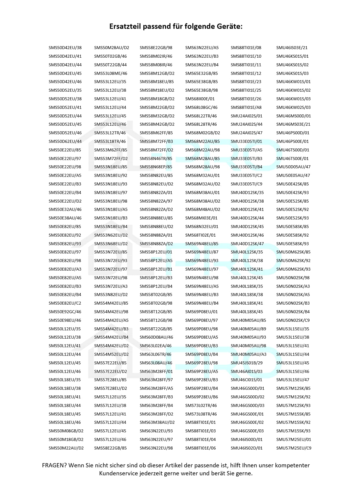 DL-pro Heizpumpe Umwälzpumpe für Bosch Siemens Neff 12019637 Heizung Pumpe für iQ100 iQ300 iQ500 iQ700 SuperSilence Extraklasse Geschirrspüler Spülmaschine Copreci 9001.375.885 Gray