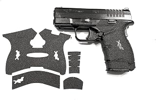 Handleitgrips Gun Grip Tape Compatible with Springfield XDs MOD 2 | Black Textured Rubber Pistol Grip Tape with Inserts | Gun Accessories | Veteran Owned